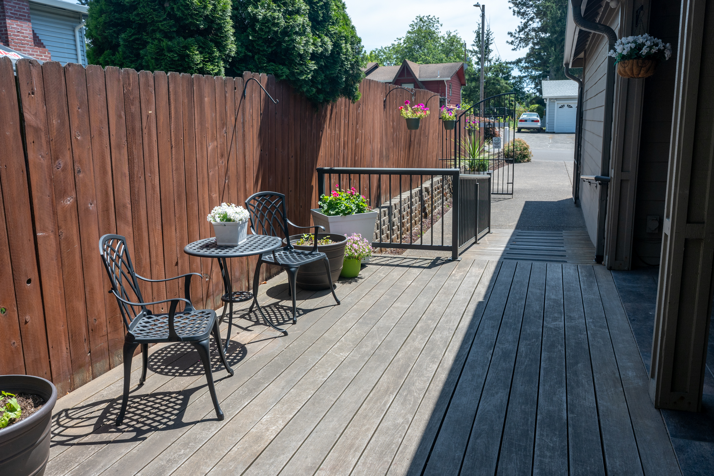 A quiet spot on the side deck